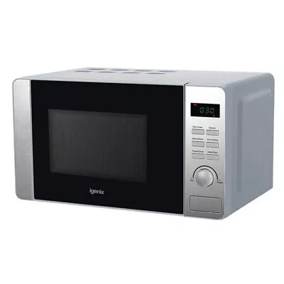 Igenix Solo Microwave Oven Digital Control 20L 800W 60min Timer St Steel IG2086 • £59.99