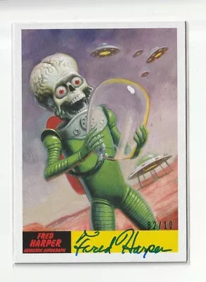 £48.06 • Buy 2017 Topps MARS ATTACKS Revenge Artist Autograph Fred Harper #5 02/10