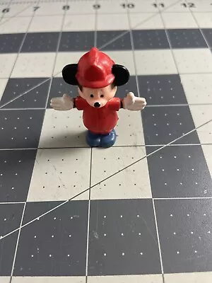 1980s Walt Disney Mickey Mouse Red Fireman PVC Figure  • $4.99