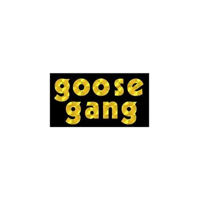 Mongoose -  GOOSE GANG  YELLOW On PRISM Plate Decal • $8