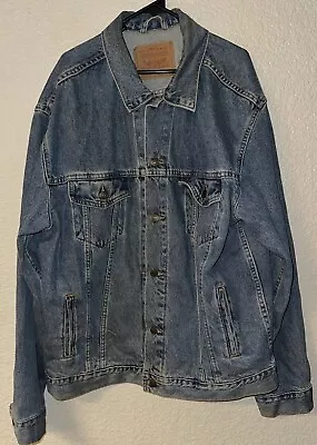 Vtg. Levis Denim Relaxed Trucker Jacket XL 70507-0389 Made In USA 1990’s. • $30.99