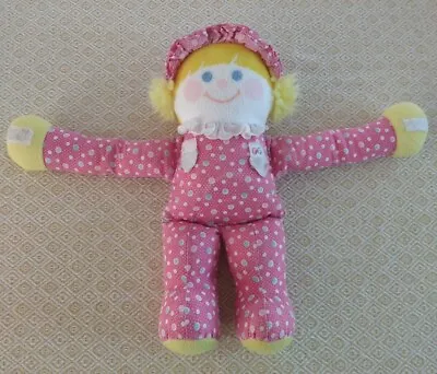 1984 Vintage Fisher Price Pink Polka Dots Girl Crib Friends Baby Doll Rattle • $12.99