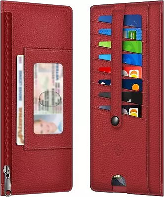 RFID Blocking Wallet Holder Slim Credit Card Wallet Holder Change Pouch 9 Card • $9.69