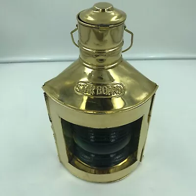 Ship Starboard Gold 12  Lantern Lamp Star Board Masthead Green Pirate Hanging • $79