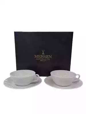 MEISSEN #1 Cosmopolitan Tea Cup & Saucer Set Of 2 • $285.70