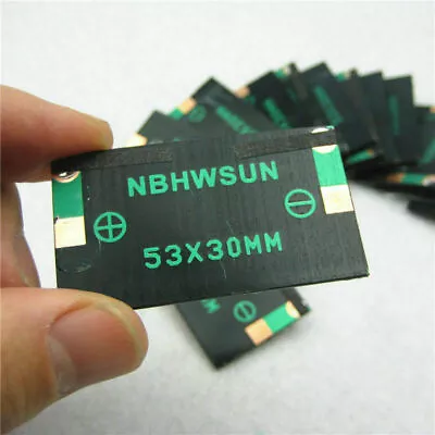 DIY 53X30mmToy 5V 30mA Micro Small Power Solar Cells Panel Wholesale Sun Panel • $9.08