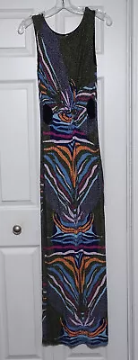 MARA HOFFMAN Abstract Pattern Cut Out Maxi Dress Size S • $50