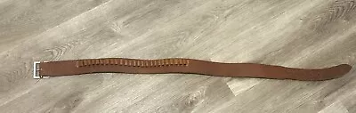 Vintage Hunter Leather Ammunition Belt 25 Cartridge Loops 145 MED Ammo • $49.99