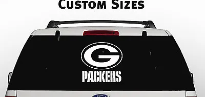 GREEN BAY PACKERS Window Decal Graphic Sticker NFL Car Truck Suv Van Choose Size • $8
