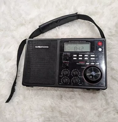 Vintage Grundig S450DLX Portable AM / FM/ Shortwave Field Radio LCD Backlight • $134.99