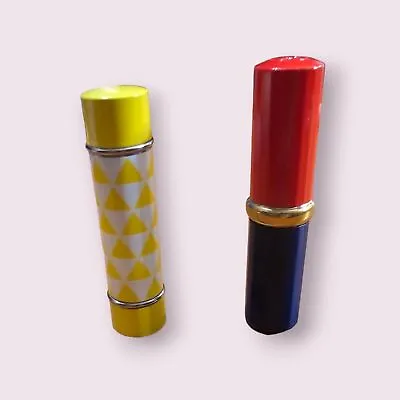 Pair Of Vtg Metal Lipstick Tubes • $35