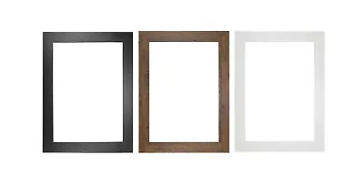 A1 A2 A3 A4 A5 30mm Black Photo Frame White Picture Frame  Poster Frames Walnut • £7.72