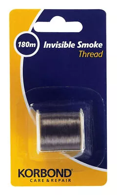 KORBOND Invisible Smoke Thread 180m Reel Sewing Beading Craft Work Repair 110052 • £5.25