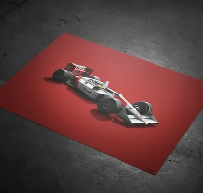 Mclaren Mp4/4 - Ayrton Senna - San Marino Gp - Colors Of Speed Poster • £10