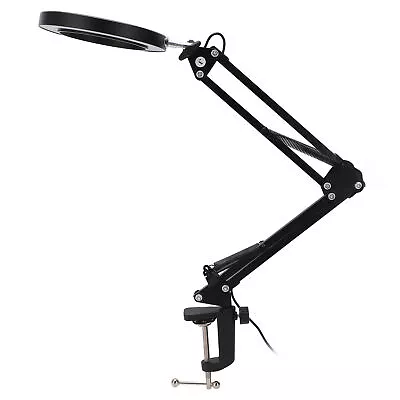 LED Clamp Light With 5X Magnifier Adjustable Lamp For Industrial Repairs YSE • $41.89