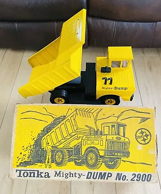 Vintage Tonka Mighty Dump Truck #2900 1960’s With Original Box • $550