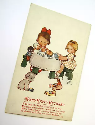 Many Happy Returns - Old Mabel Lucie Attwell Humorous / Child Postcard • £1.25