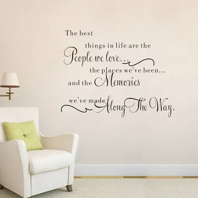  Vinyl Wall Decals Quotes Sayings Words Art Decor Lettering Vinyl Wall Art The • £8.99