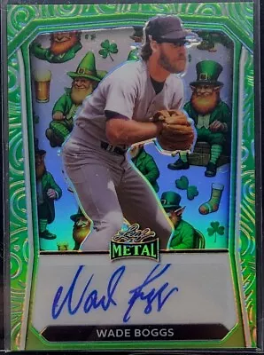 Wade Boggs 2024 Leaf St. Patricks Day Autograph Card #1/1 Leprechaun Red Sox • $31