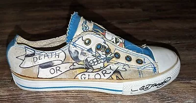 Ed Hardy Death Or Glory Womens Slip On Sneaker Shoes Size 7 • $24.99