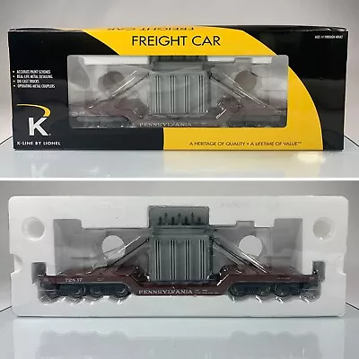 K-LINE • O GAUGE • 2009 Pennsylvania Transformer Flat Car 6-21644 NEW OLD STOCK • $87.30