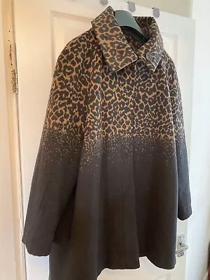 Kaleidoscope Animal Print Coat Size 20 • £0.99