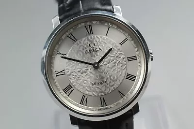 RARE *N MINT* Vintage OMEGA De Ville Cal.620 Manual Winding Floral Pattern Men's • $699.99