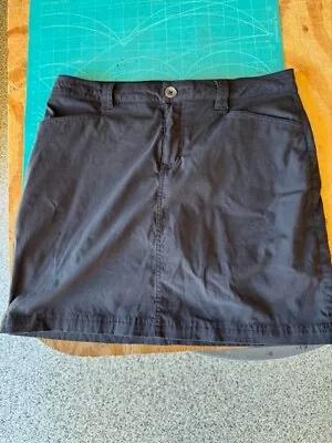 Eddie Bauer Womens Skirt Size 6 Black Stretch Microfiber Lining • $8.99