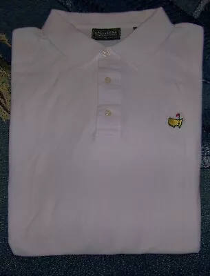 MASTERS COLLECTION Cotton Polo Button Shirt AUGUSTA NATIONAL GOLF CLUB XL White • $14.99