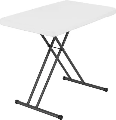 LIFETIME 28241 30-Inch Adjustable Height Personal Table White Granite 30 Inch • £35.99