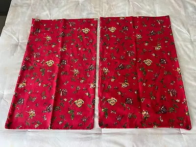 $44.95 • Buy Ralph Lauren Two Beautiful Vintage Muse True Red Standard Pillowcases