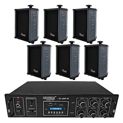 5Core Commercial PA Music Announcement System Restuarant Nail Spa Office Pack • $114.99