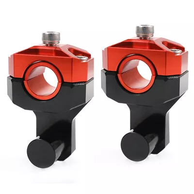 22/28mm 2PCS CNC Motorcycle HandleBar Handle Fat Bar Mount Clamps Riser Modified • $53.59