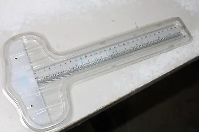 12  Clear Acrylic T-Square Ruler Inches And Metric Tool • $8.99