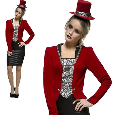 Womens Sexy Vampire Costume Ladies Vampiress Halloween Fancy Dress New • £15.99