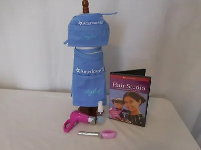 American Girl Apron & Matching Doll Salon Accessories Hair Dryer Sounds + DVD • $29.02