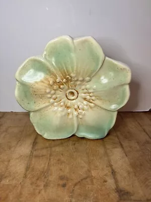 Vintage 1940’s McCoy Art Pottery Wall Pocket Rustic Line Flower Dogwood Blossom • $39