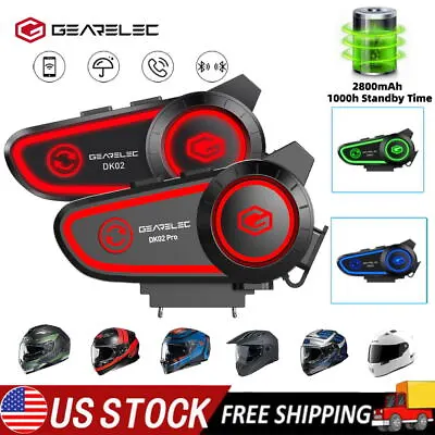 Rechargeable Motorcycle Helmet Headset FM Bluetooth Headphone Speaker Hands-free • $35.99