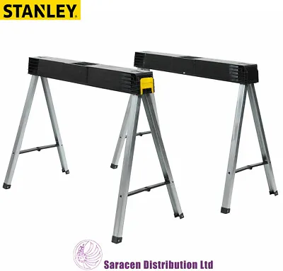 £68.99 • Buy Stanley Fold Up Saw Horse, Twin Pack - 1-97-475