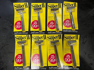 Vintage 1974 Schick Super II Twin Blade Razor NOS New USA Made • $9