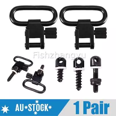 NEW 2X 1  Shotgun/Rifle Sling Mount Swivels QD Quick Release Detachable Bolt AU • $15.70