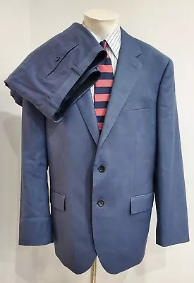 J. Crew Ludlow Classic Fit Mens Suit 46R Blue 2 Button Jacket  38W Pant Wool  • $249