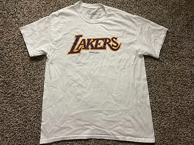 Los Angeles Lakers T Shirt Mens Large Mitchell Ness • $14.99