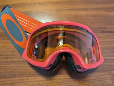 Oakley Snow Goggles Orange Lens Red Persimmon Snow Ski Unisex Adult  • $19.99