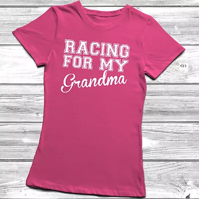 Racing For My T-Shirt Race Life Brother Sister Grandma Grandad Tee Top Cancer • £9.95