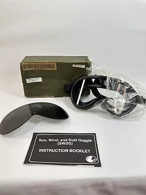 #1741 Vintage STEMACO NSN 8465-01-328-8268 Sun Wind Dust Military Goggles  • $18.95