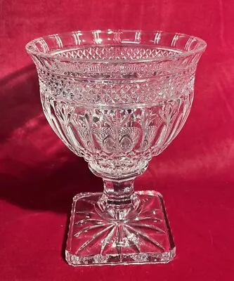 1960's Shannon Godinger Lead Crystal Heavy Pedestal Bowl Designs Of Ireland (Y) • $79