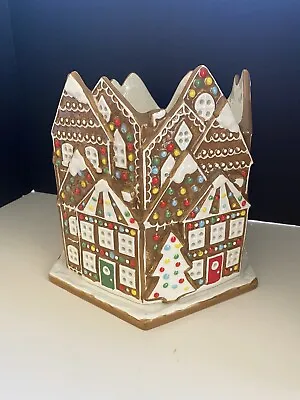 Homework Lg Gingerbread House 4 Wick Candle Holder By Harry Slatkin FAB!! • $59.99