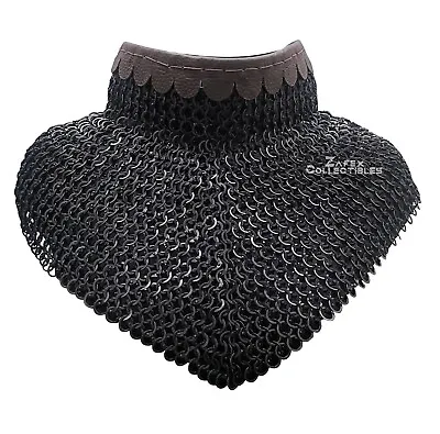 Bishop Mantle Chainmail Collar Flat Riveted Ring Medieval Cosplay Adult Armor • $80