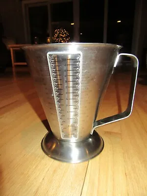 $89.95 • Buy 16n/rare Amco Stainless Steel Measuring Cup/52 Ounces/handle!
